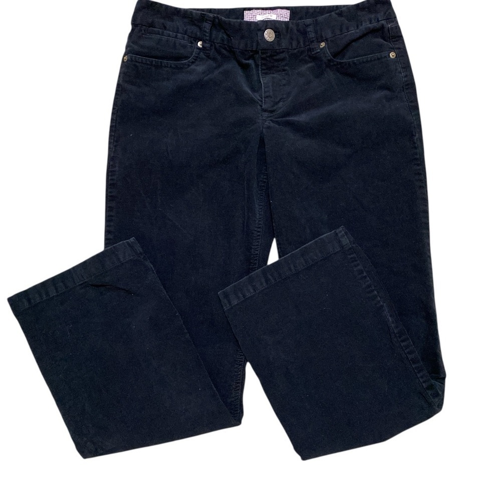 J. Crew Women's Black Corduroy Bootcut Pants, Size 32S. (petite)